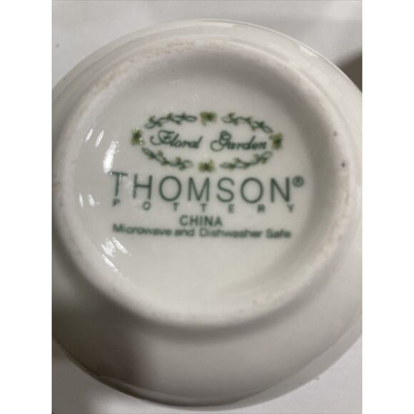 Farm house  Coffee Mugs  BY Thomson‎ Pottery( Floral Garden) Set of 4 - Picture 5 of 6